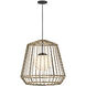 Open Air Arlen LED 24 inch Black Outdoor Pendant