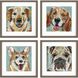 Animals Collection Brown Framed Art