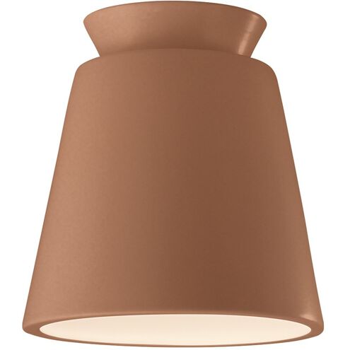 Radiance 1 Light 7.5 inch Adobe Flush Mount Ceiling Light