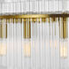 C&M by Chapman & Myers Beckett 12 Light 24 inch Burnished Brass Chandelier Ceiling Light