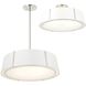 Fulton 6 Light 24 inch Polished Nickel Semi Flush Ceiling Light