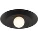 Sherrer 1 Light 20 inch Matte Black Semi-Flush Ceiling Light