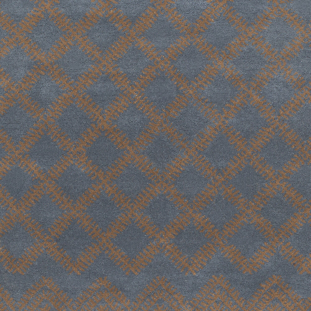 Matmi 96 X 30 inch Navy/Medium Brown Handmade Rug