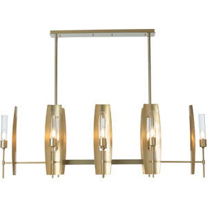 Passage 8 Light 52.1 inch Bronze Pendant Ceiling Light in Clear