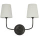 Thomas O'Brien Vendome Cordless Double Sconce Wall Light