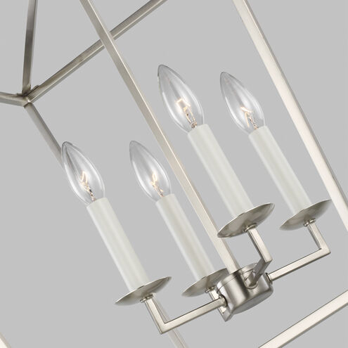 C&M by Chapman & Myers Dianna 4 Light 17 inch Brushed Nickel Pendant Ceiling Light