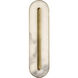 Kelly by Kelly Wearstler Wyllis Sconce Wall Light in Hand Rubbed Antique Brass