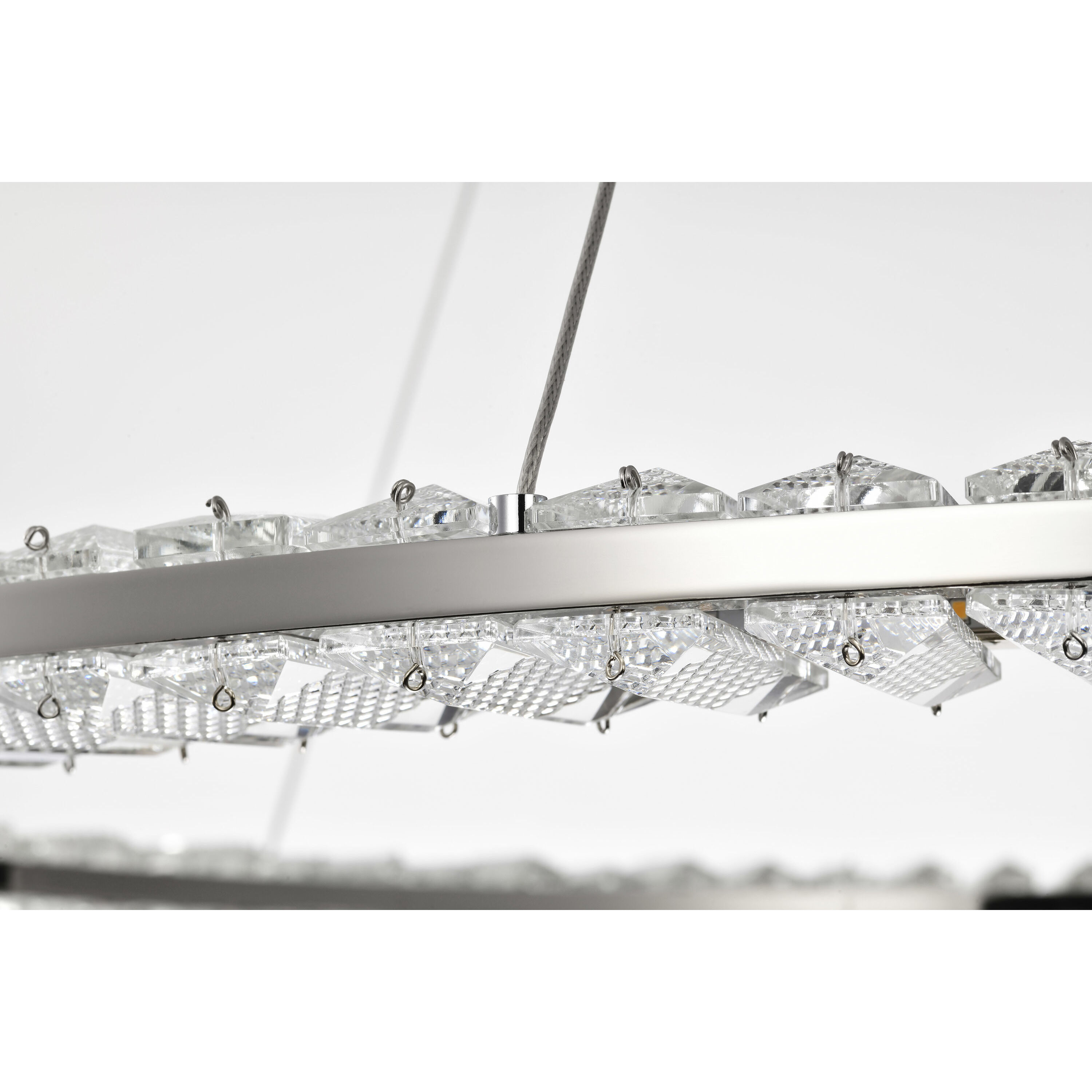 Nova LED 35.88 inch Polished Nickel Pendant Ceiling Light