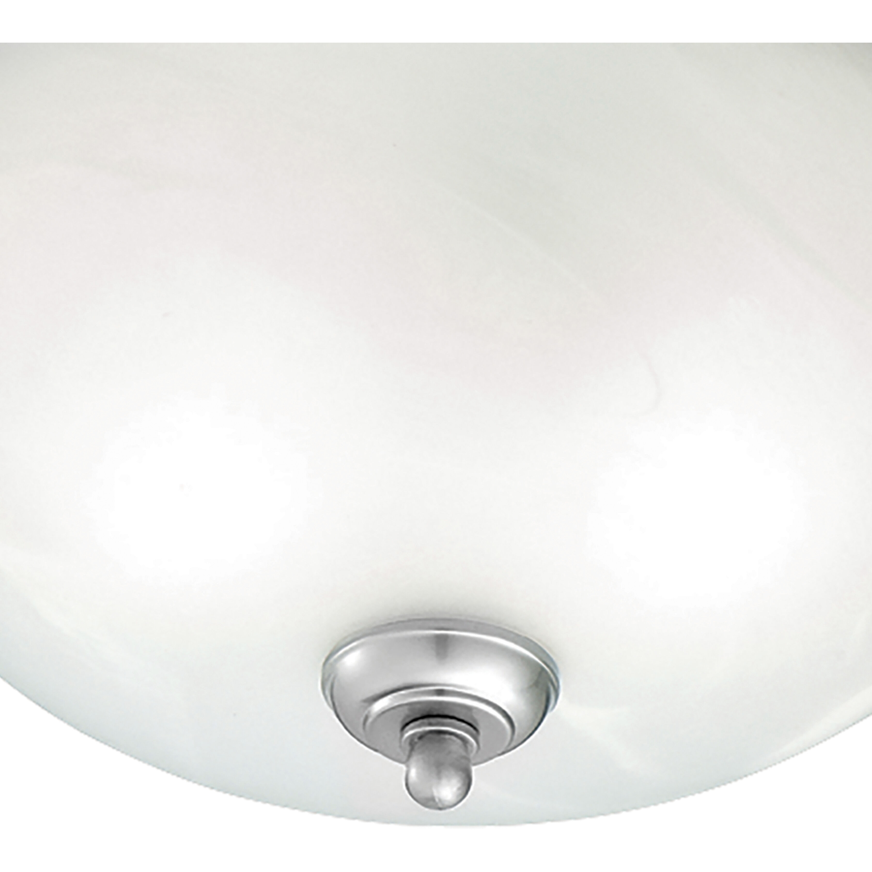 Harmony 2 Light 14 inch Brushed Nickel Flush Mount Ceiling Light