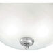 Harmony 2 Light 14 inch Brushed Nickel Flush Mount Ceiling Light