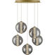 Atomo LED 25.75 inch Gold Chandelier Ceiling Light