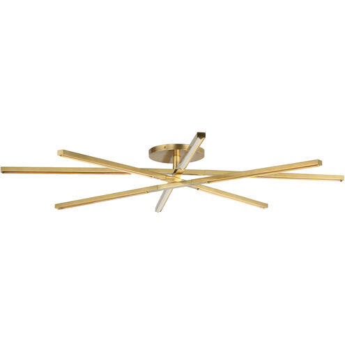 Sean Lavin Cityscape 8 Light 60.3 inch Hand Rubbed Antique Brass Flush Mount Ceiling Light