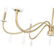 Toussant 6 Light 45 inch Modern Gold Chandelier Ceiling Light