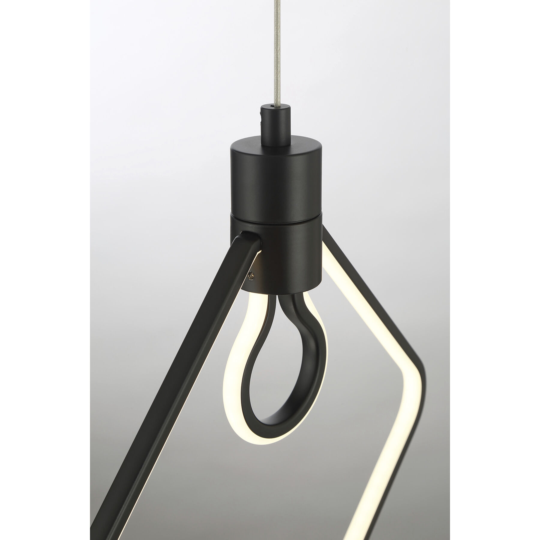 Edison's Outline LED 11.5 inch Coal Pendant Ceiling Light