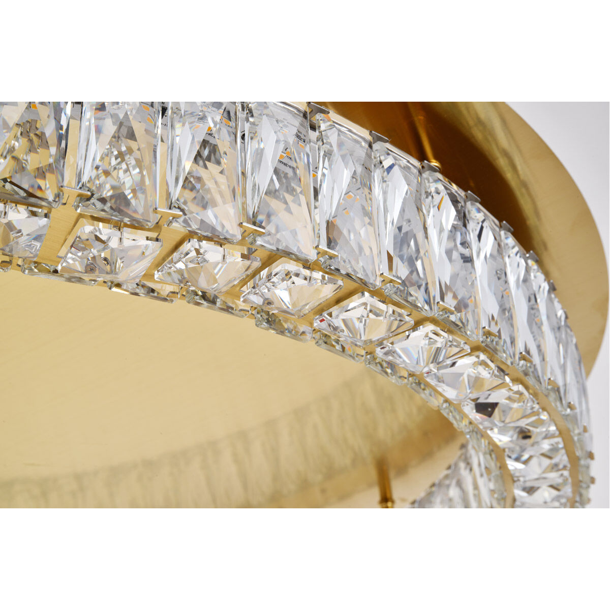 Monroe LED 34 inch Gold Flush Mount Ceiling Light