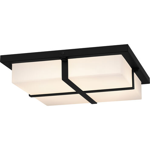 Armstrong LED 14 inch Matte Black Flush Mount Ceiling Light, Medium
