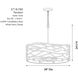 Branch Reality 6 Light 28 inch Textured Ashen Gold Pendant Ceiling Light