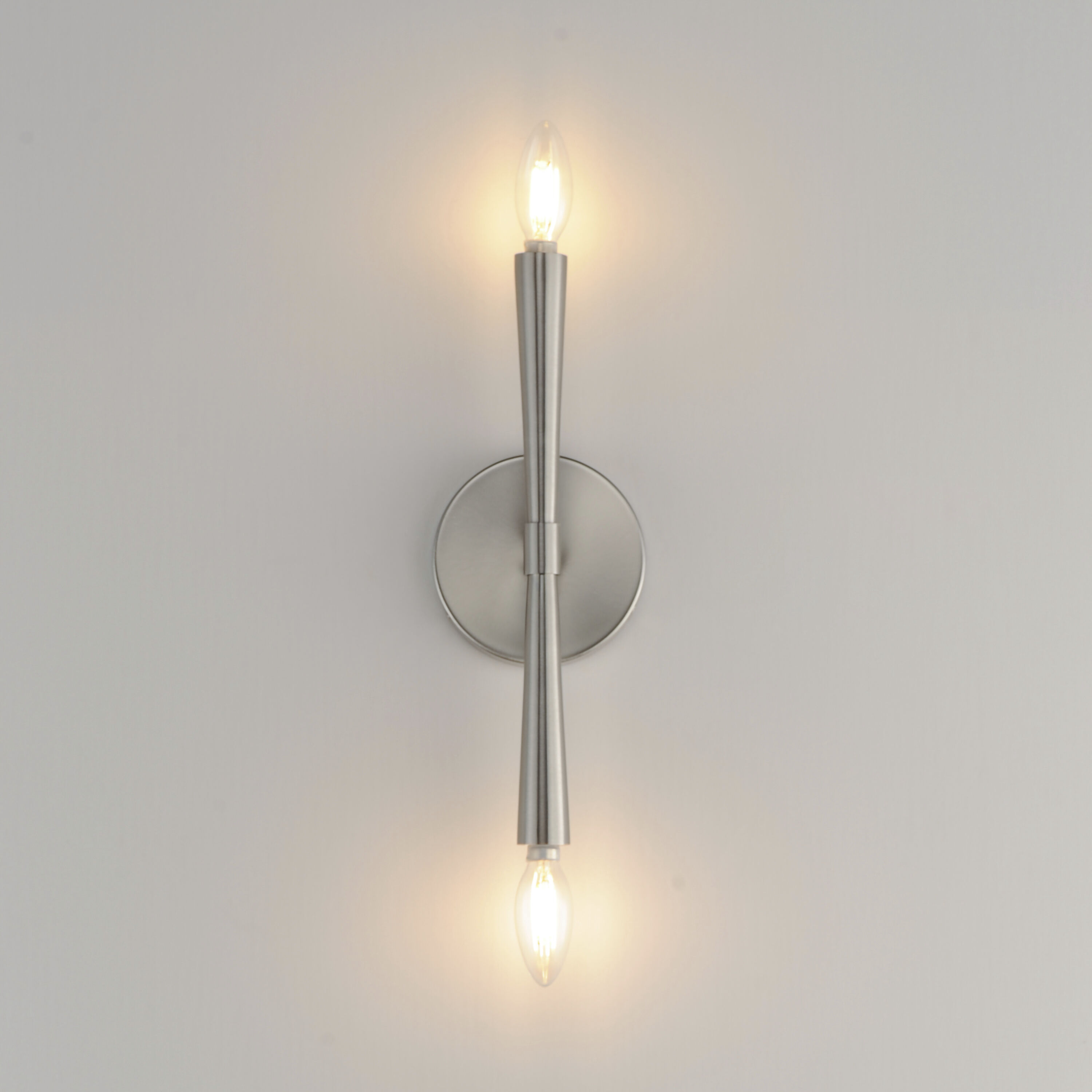 Rome 2 Light 5 inch Satin Nickel ADA Wall Sconce Wall Light