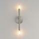 Rome 2 Light 5 inch Satin Nickel ADA Wall Sconce Wall Light
