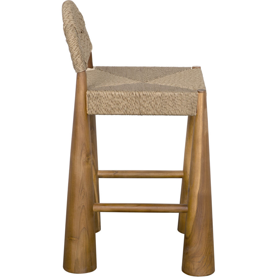 Laredo 34 inch Clear Coat Flat Counter Stool