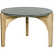 Confucius 33.5 X 33.5 inch Waxed Coffee Table