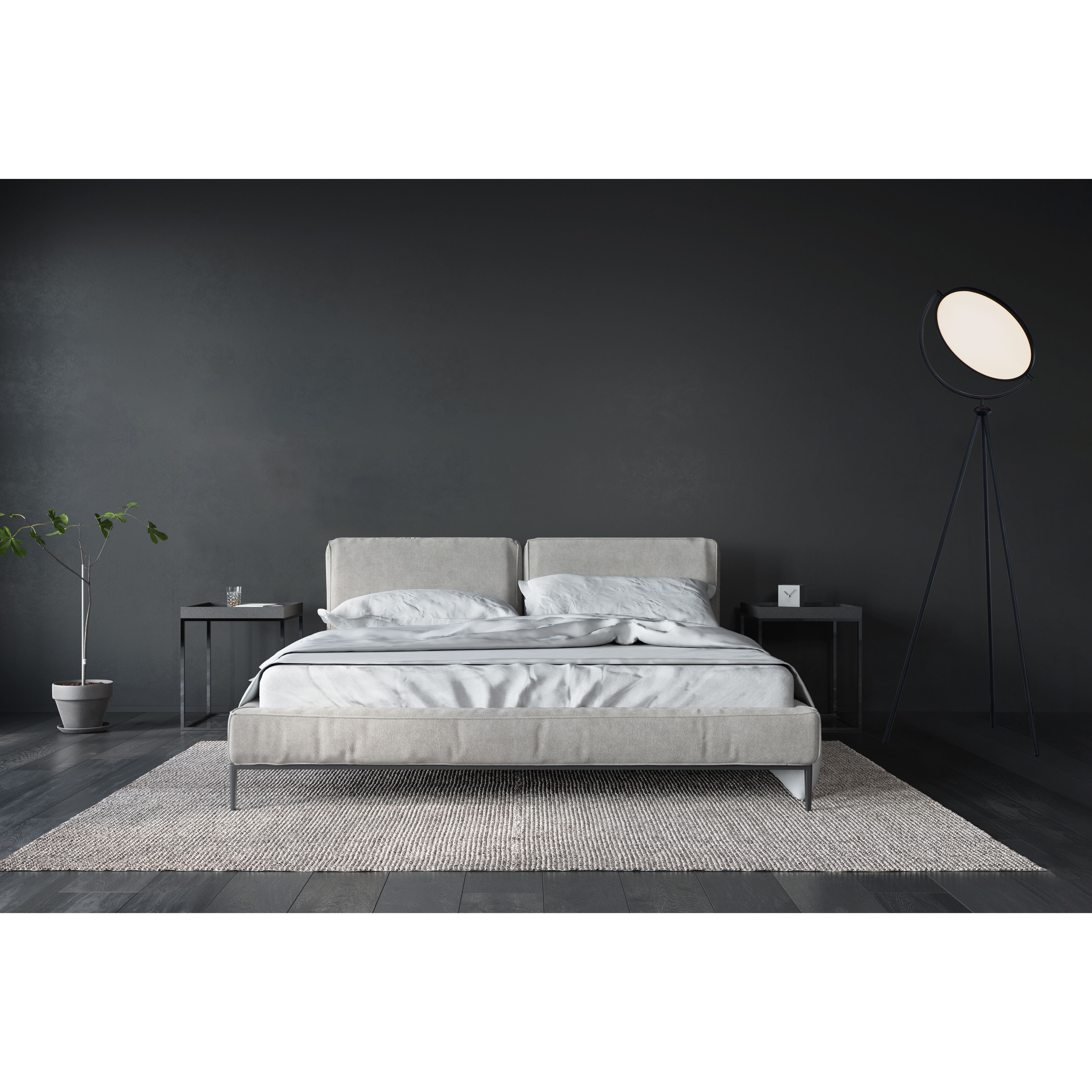 Paddle 68 inch 33.00 watt Black Floor Lamp Portable Light