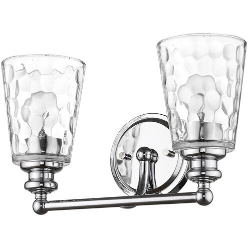 Mae 2 Light 14 inch Chrome Vanity Light Wall Light