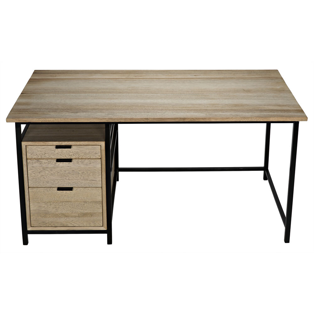 Nabucco 60 X 30 inch Bleached Walnut Desk