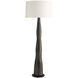 Kash 62.5 inch 150.00 watt Antiqued Aluminum and Polished Nickel Floor Lamp Portable Light