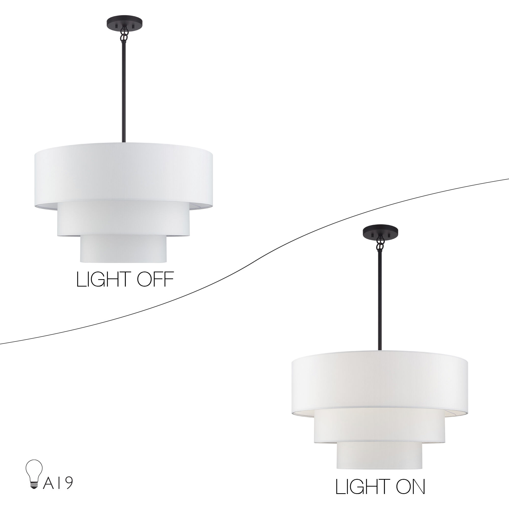 Manorwood 5 Light 28 inch Bronze Pendant Chandelier Ceiling Light