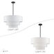 Manorwood 5 Light 28 inch Bronze Pendant Chandelier Ceiling Light
