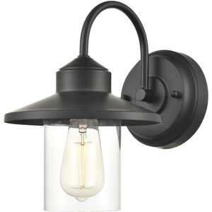 Milltown 1 Light 11.25 inch Powder Coated Black Outdoor Wall Sconce
