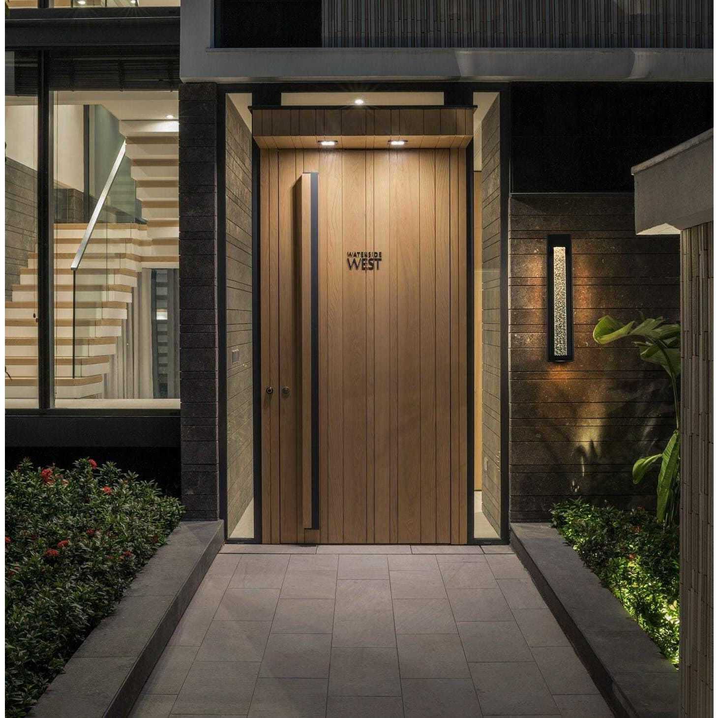 Amaris 1 Light 27 inch Black Outdoor Wall Sconce