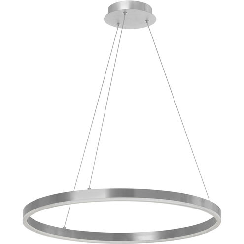 Circulo LED 24 inch Silver Chandelier Ceiling Light