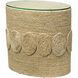 Barbados Oval 20 X 20 inch Off-White Side Table
