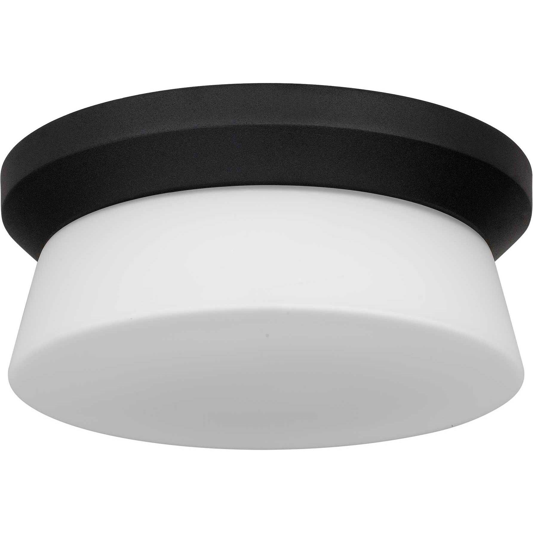 Skirt LED 11 inch Sand Black Outdoor Flush Mount