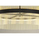 Chimes LED 23.75 inch Black and Satin Brass Single Pendant Ceiling Light