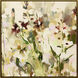 Modern Wildflower Green and Beige and Pink and Red Canvas