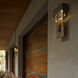 Shard LED 14.1 inch Coastal Dark Smoke Outdoor Sconce, Large