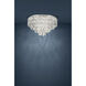 Calmeilles 10 Light 30.79 inch Chrome Flush Mount Ceiling Light