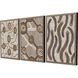 Geometrics Collection Antique Silver Wood With Rubbed Edges Framed Art