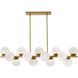 Giovanna LED 40 inch Aged Brass Horizontal Pendant Ceiling Light