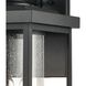 Minersville 3 Light 23 inch Matte Black Outdoor Wall Sconce