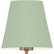 Xavier Bath Sconce Wall Light in Vibrant Gold and Green