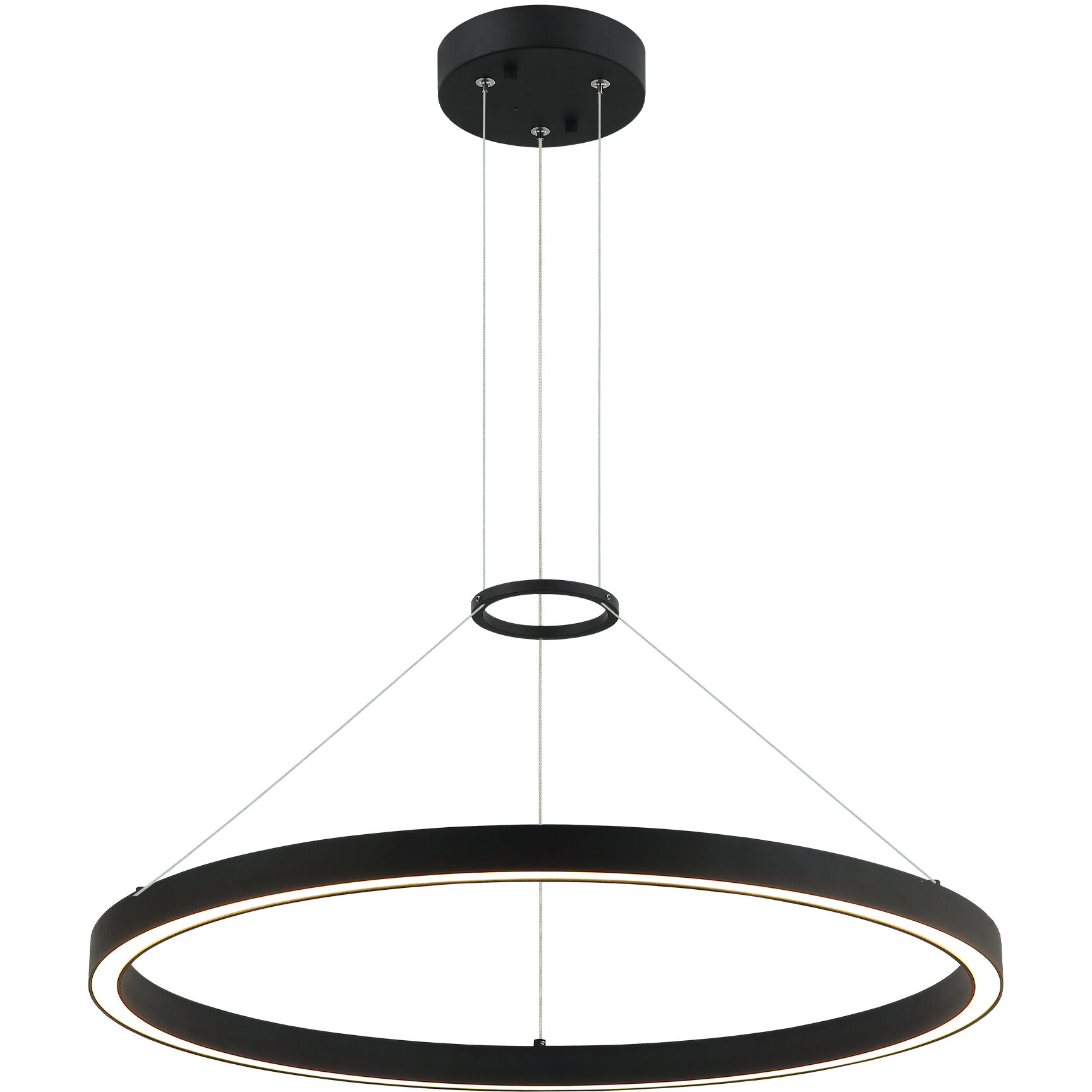 O'hara LED 23.63 inch Matte Black Chandelier Ceiling Light