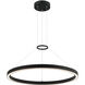 O'hara LED 23.63 inch Matte Black Chandelier Ceiling Light