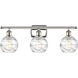 Ballston Small Deco Swirl LED 26 inch Polished Nickel Bath Vanity Light Wall Light, Ballston