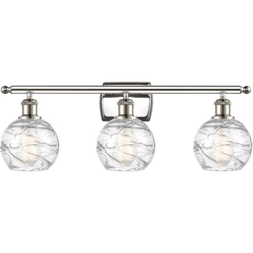Ballston Small Deco Swirl LED 26 inch Polished Nickel Bath Vanity Light Wall Light, Ballston