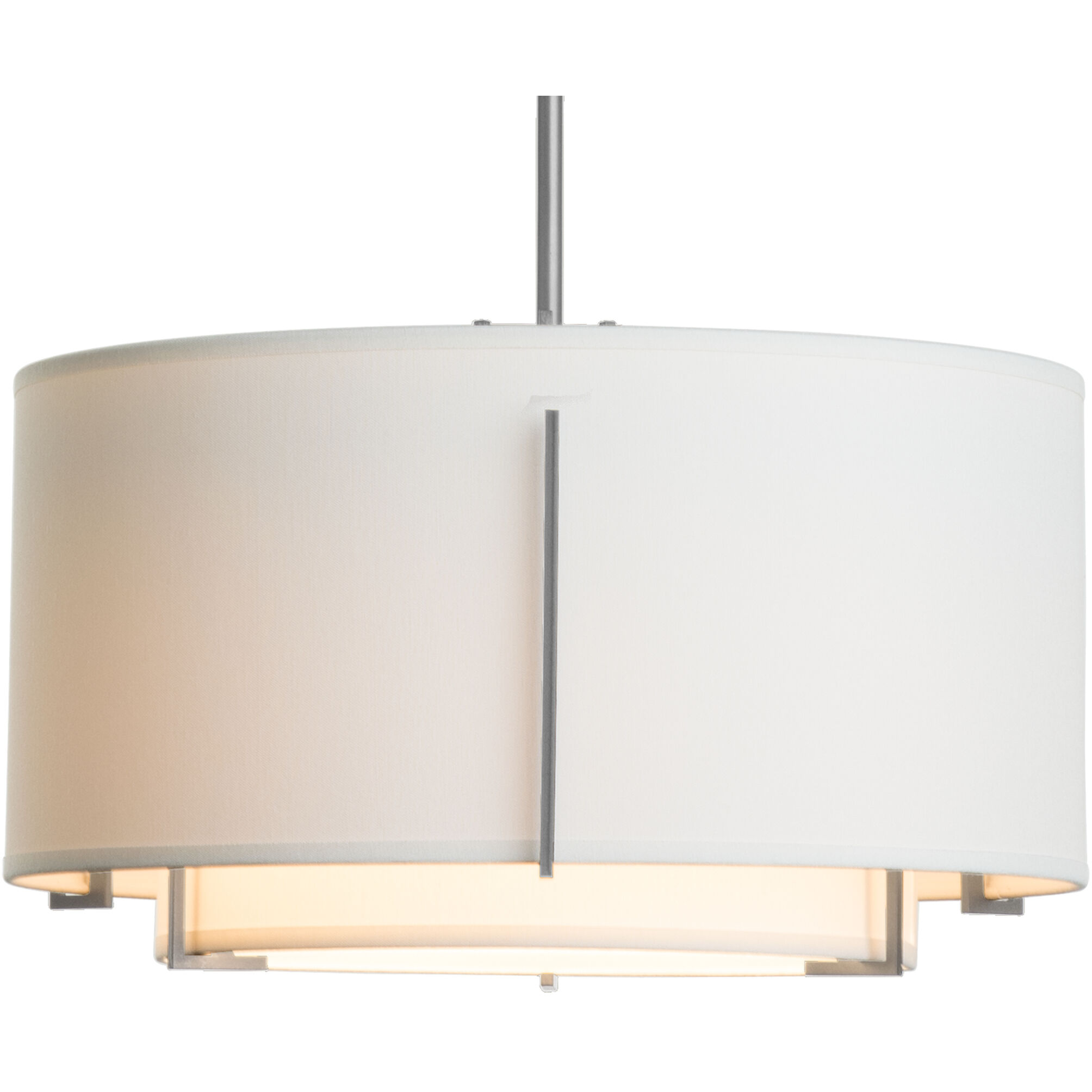 Exos 1 Light 16.1 inch Vintage Platinum Pendant Ceiling Light in Natural Anna, Small