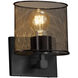 Wire Mesh 1 Light 6.50 inch Wall Sconce
